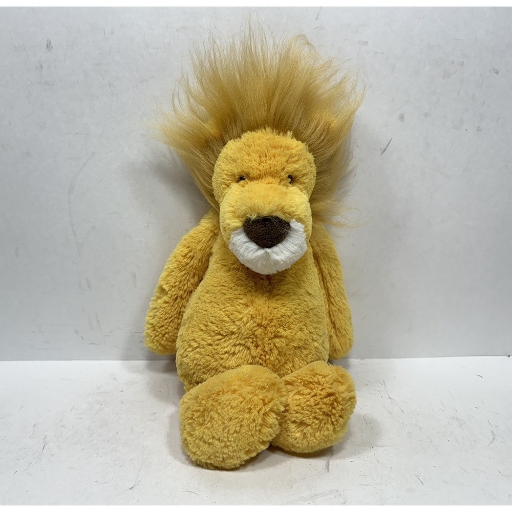 Jellycat London Bashful Lion 12" Plush Stuffed Animal‎ Golden Brown